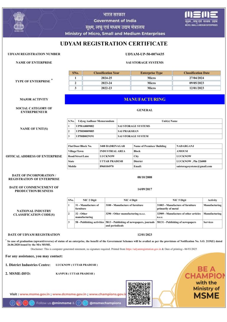 UDYAM CERTIFICATE